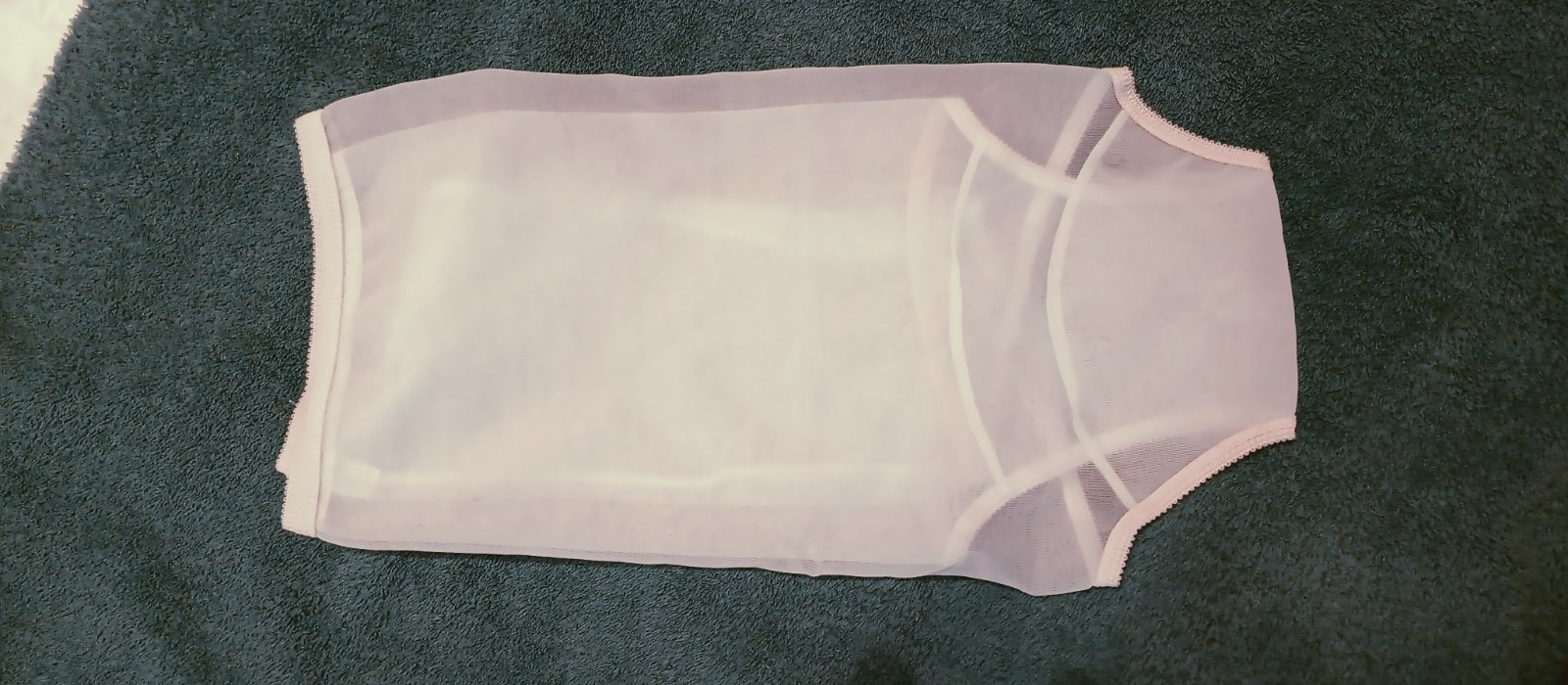 NANCY KING VINTAGE NYLON PANTY sz 10 LIGHT BLUE ANGEL SHEER #AU617