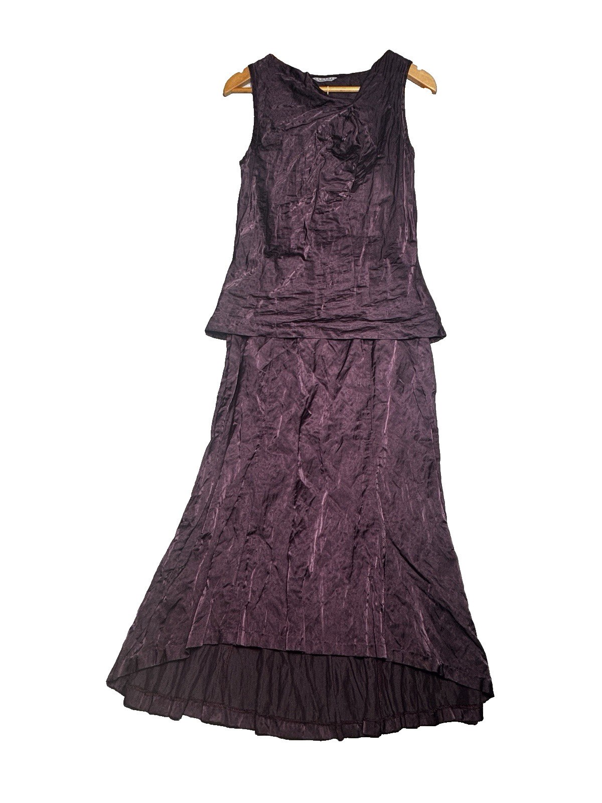 Vintage Clothe by Muriel Dombret 2 Piece Skirt Set 8 Plum Y2K Formal