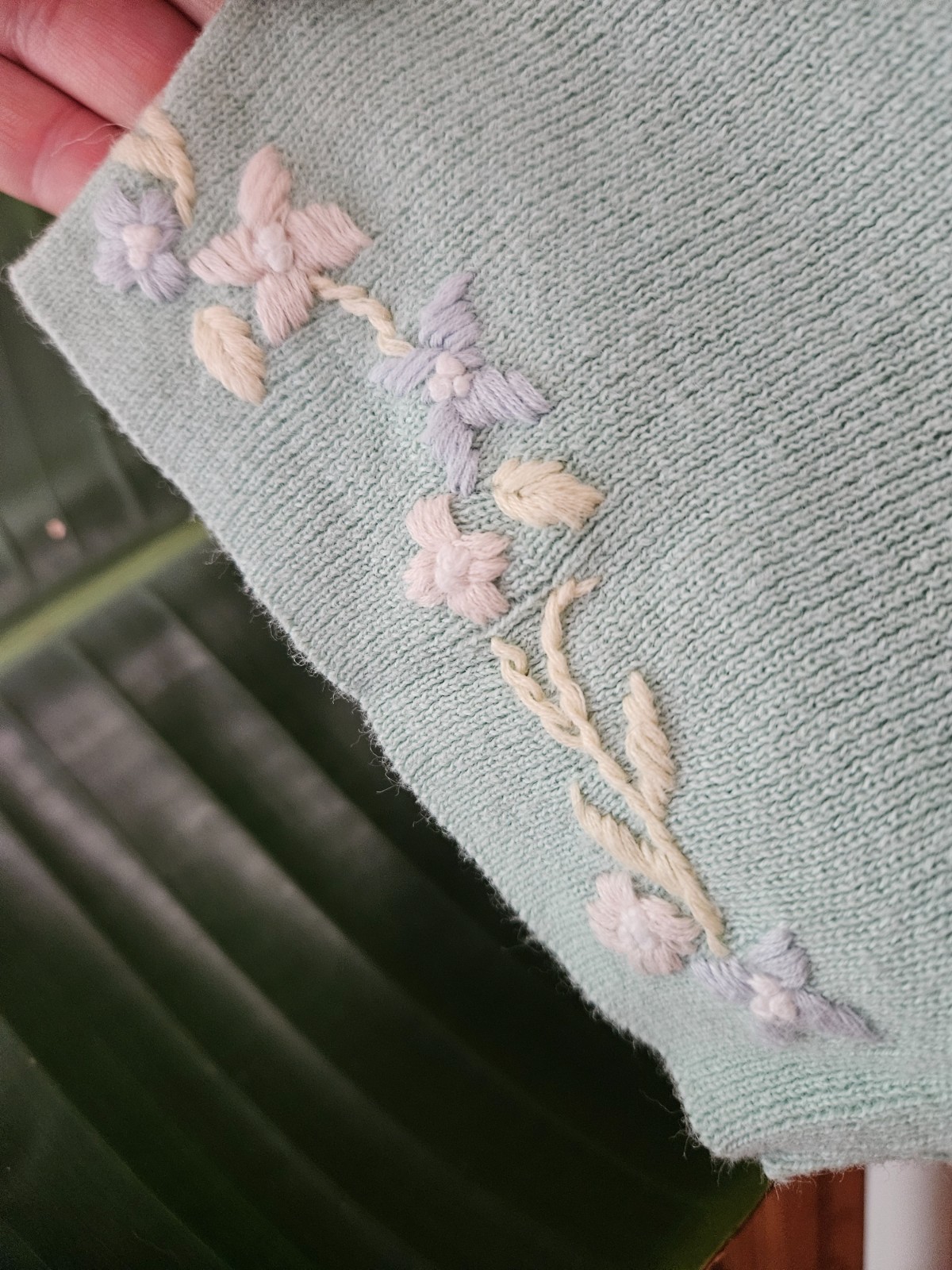 vintage 90s cottagecore embroidered short sleeve cardigan