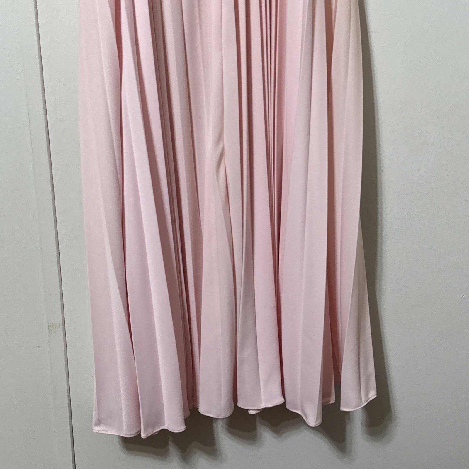 VTG Babydoll Pleated Dress Gown Size 7/8 pink Sheer Cape Bridesmaid Fairy
