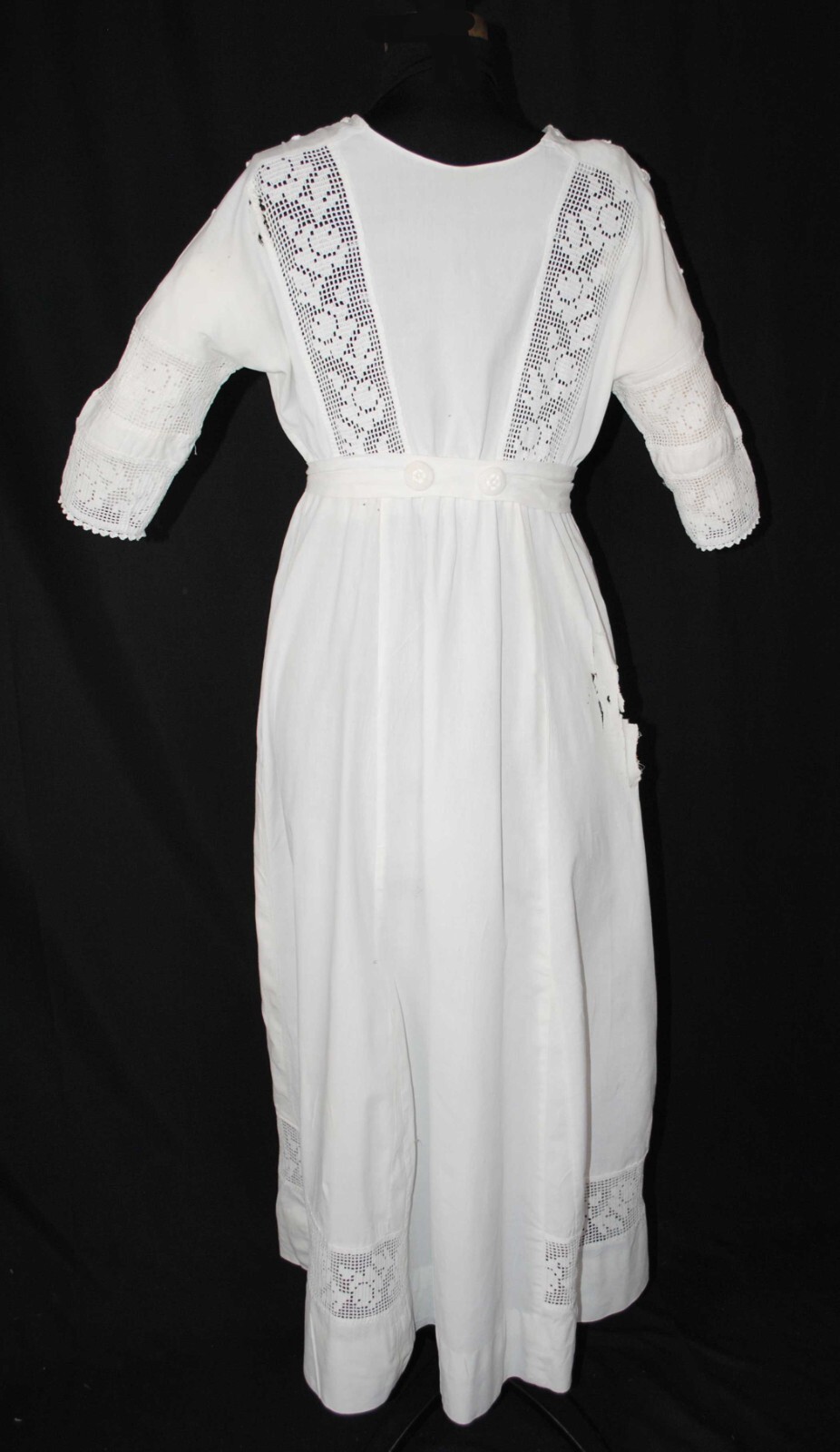 EDWARDIAN LINEN DAY DRESS, 1915-1920