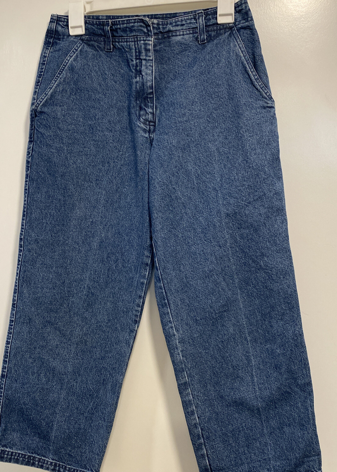 Vintage Bagatelle Capri Blue Denim Sz 4 High Waist, Loose Leg, 29 x 25 X 10.5