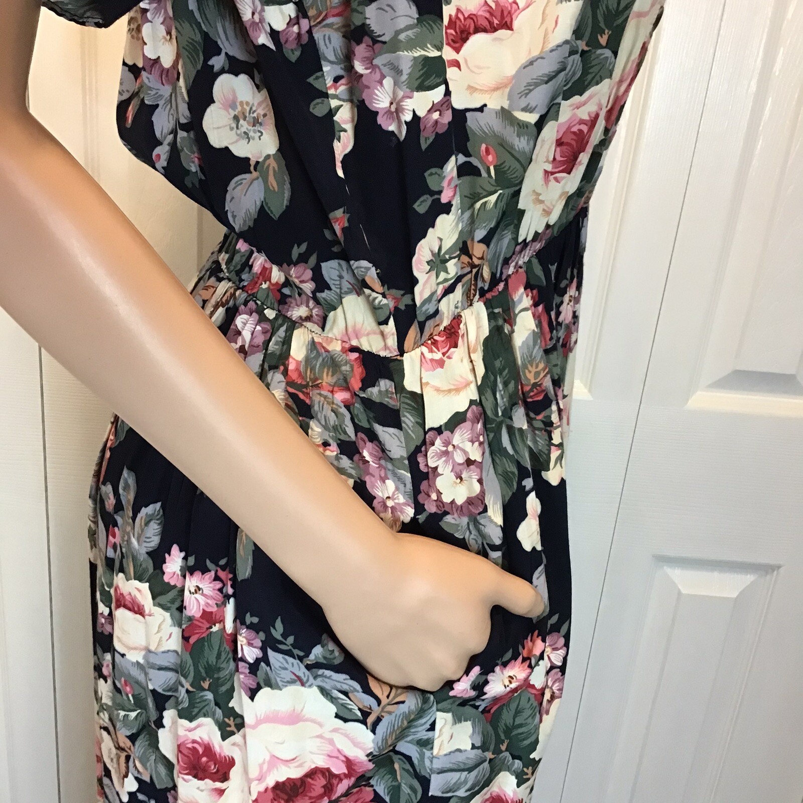 ED Michaels by Melanie Drucker Floral Short Sleeve Cottagecore Dress Size 9/10