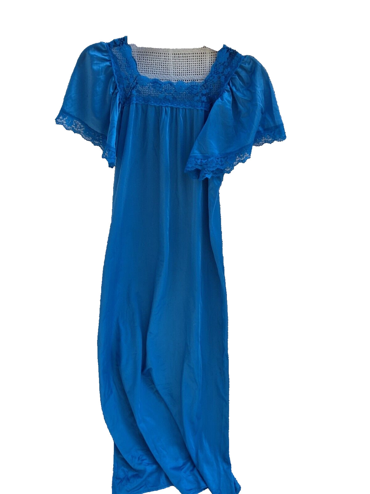 Taryn Alexander Vintage Bright Blue Nightgown S