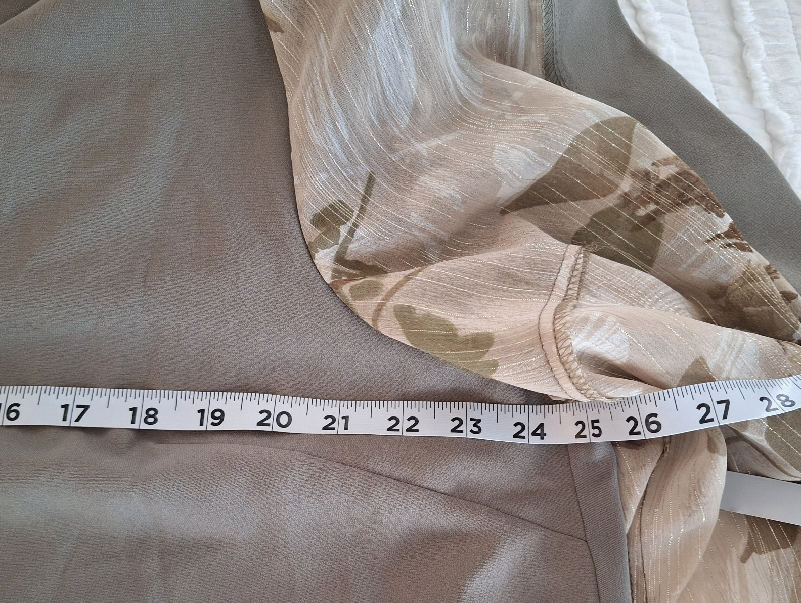 Kimono Open Front Top Attached Tank Woman’s 18WP Flowy Sheer USA R&M Richards