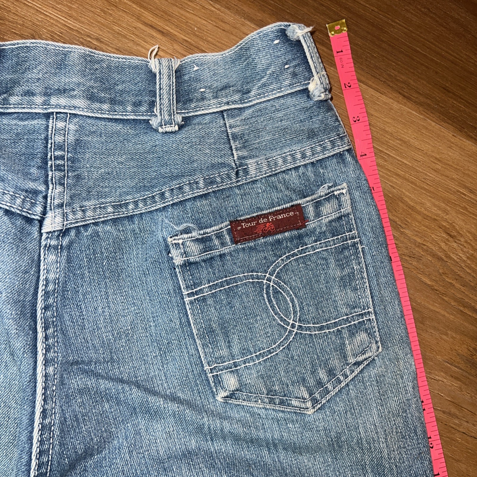 Vintage 70s/80s Women’s Tour De France Dark Denim Jeans Sz 4 High Waisted