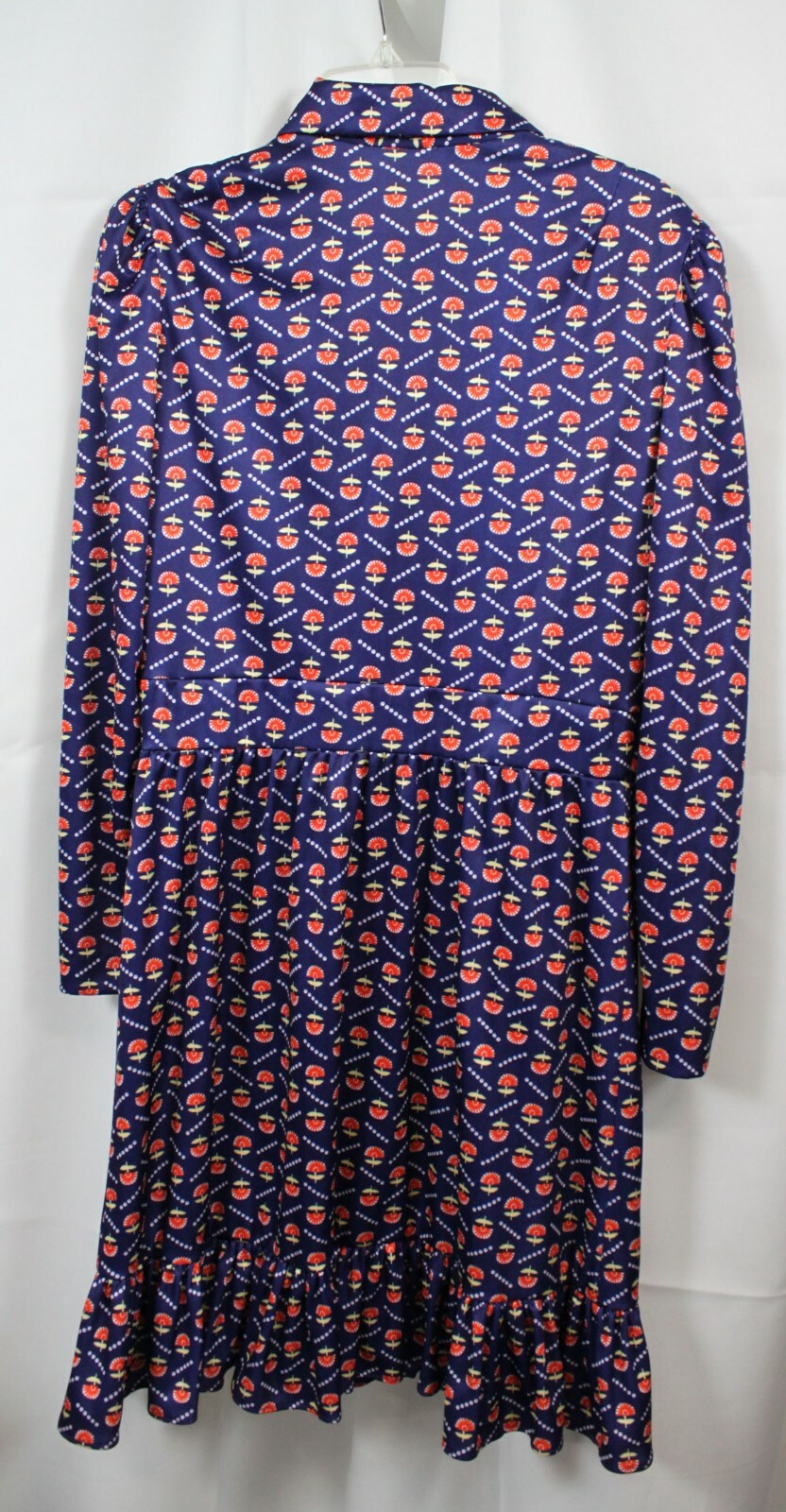 Vtg Westbury Fashions Dress Button Up Secretary Polyester Modest Retro Mod 16