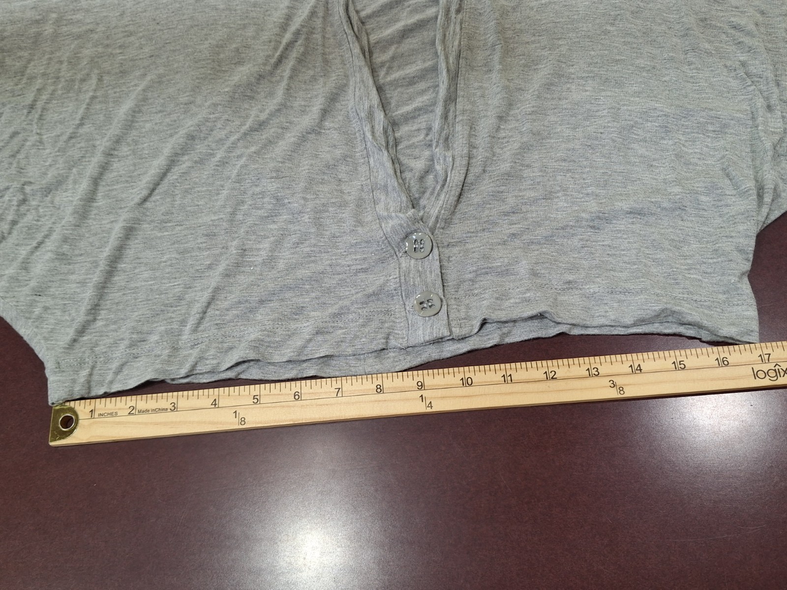 Vintage Emil Rutenberg Women’s Large Gray Cardigan Jacket Dolman Sleeve 2 Button