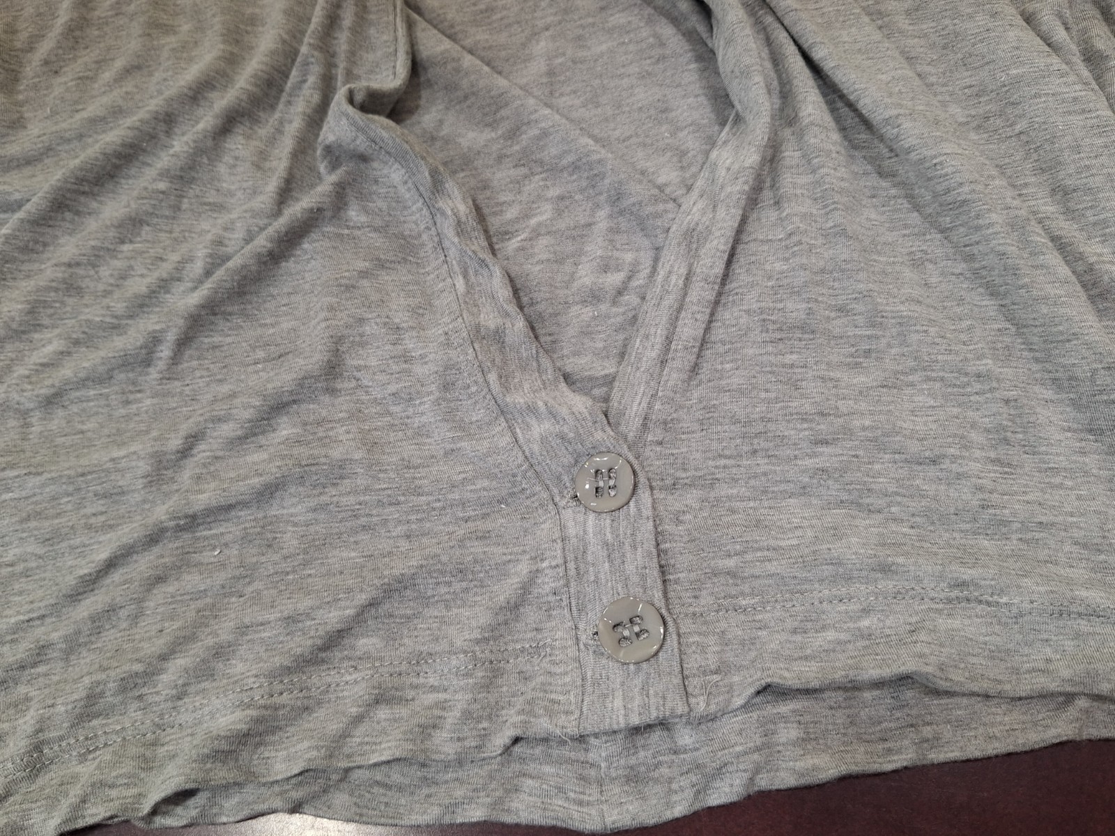 Vintage Emil Rutenberg Women’s Large Gray Cardigan Jacket Dolman Sleeve 2 Button