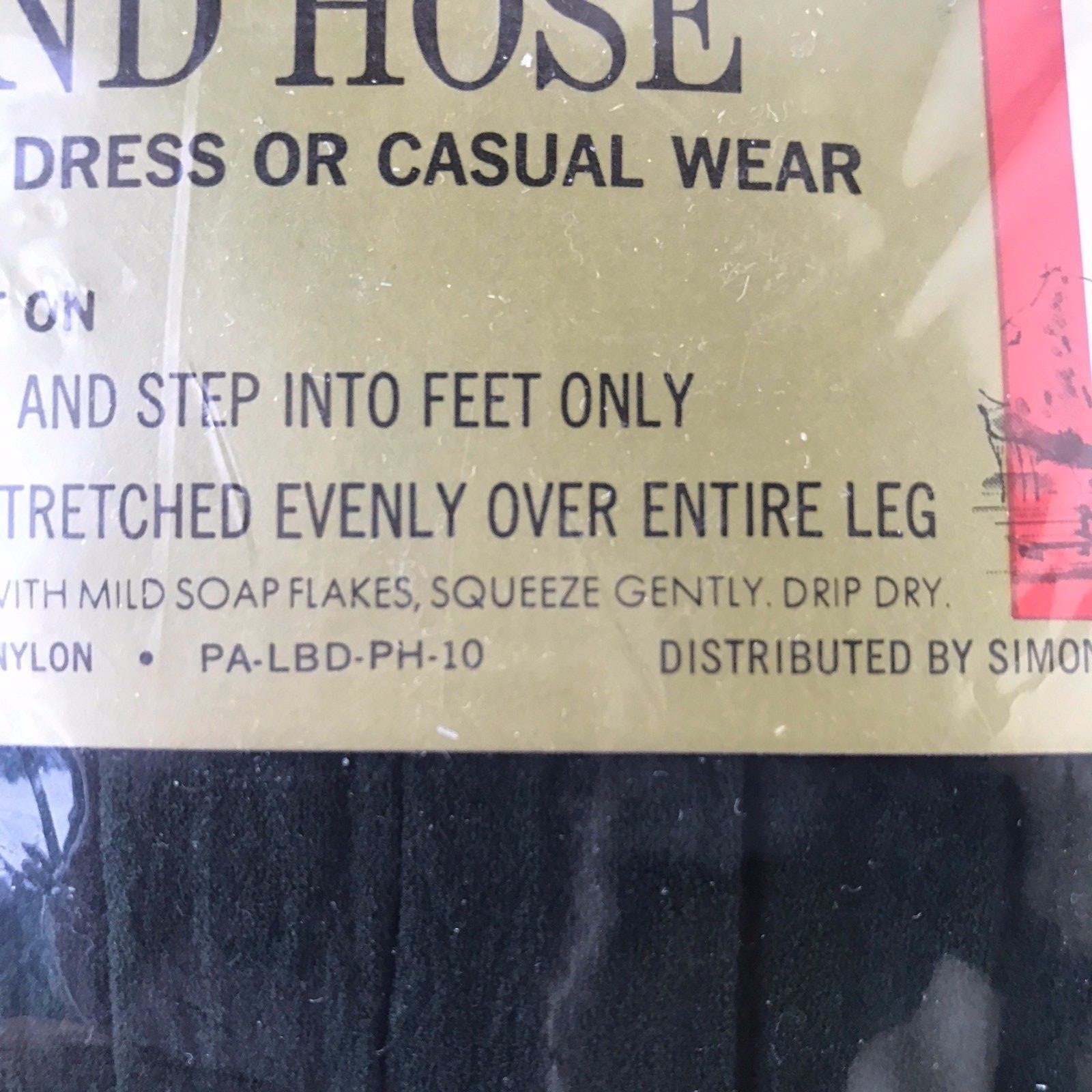 Vintage Park Avenue Panti-hose Opaque Nylon Sandalfoot Hunter Green