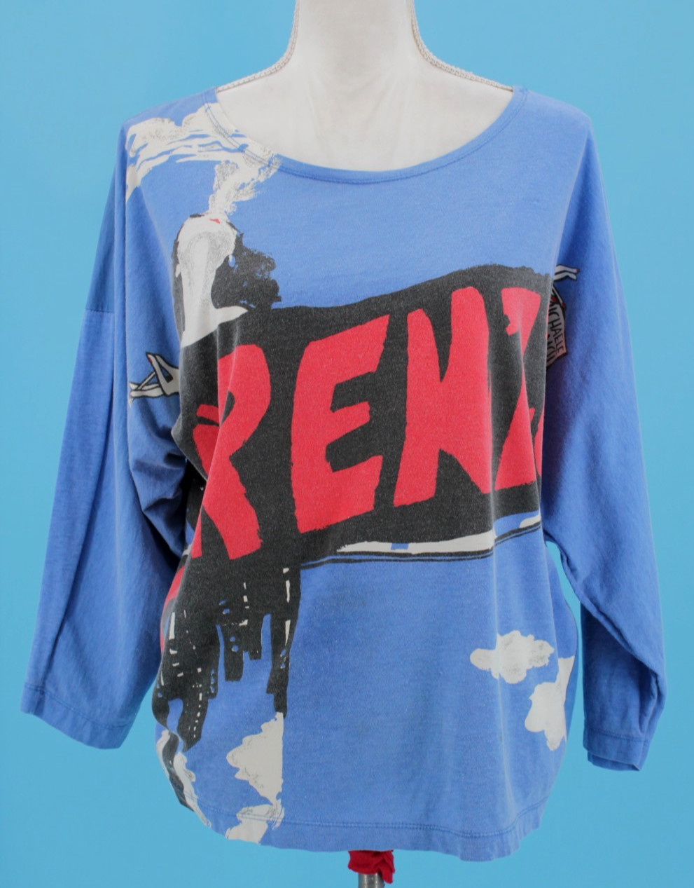 VTG Womens 80s Forenza Michaele Vollbracht Boxy T Shirt Sz M 1980s Blouse