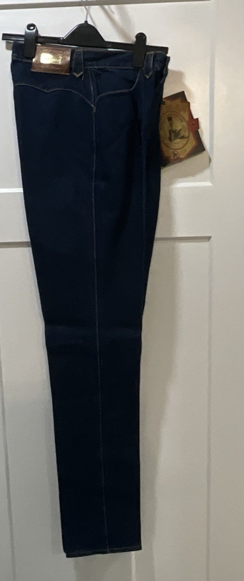 VTG Lawman Women’s Western High Rise Cotton Blue Denim Jeans Size 11 NWT’S