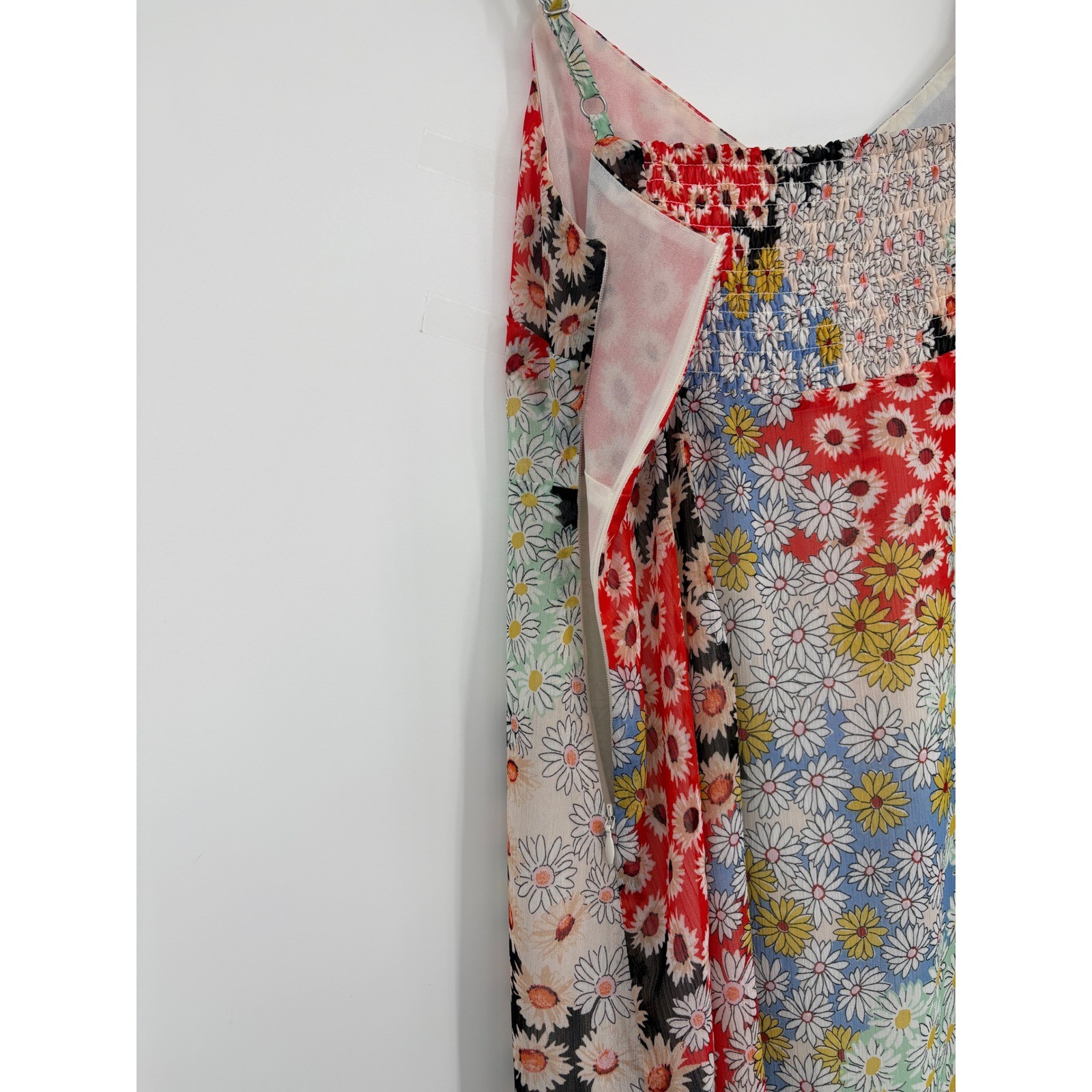 Sanctuary Every Day Ditsy Floral Button Front MIDI Slip Dress Chiffon Multi Sz 6