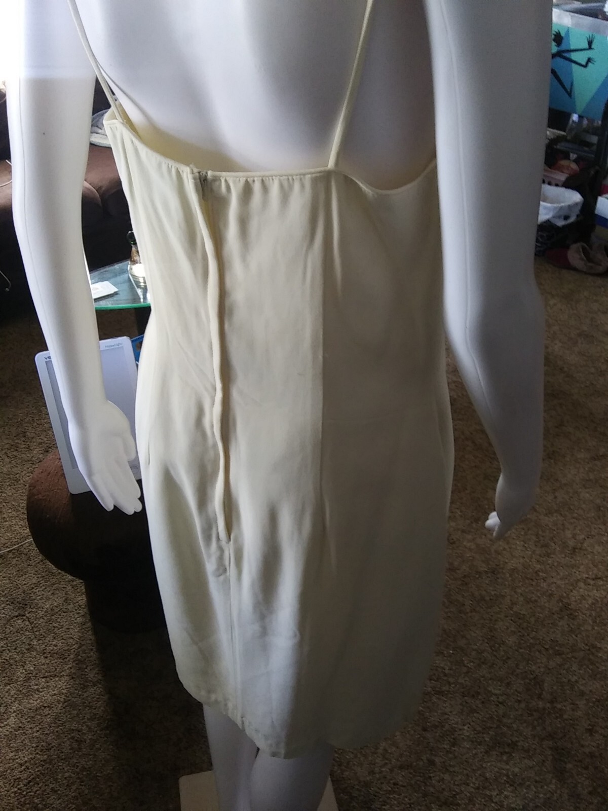Vintage 90s LA Glo Women’s Cocktail Dress w/ Bolero Jacket Size 13/14 White USA