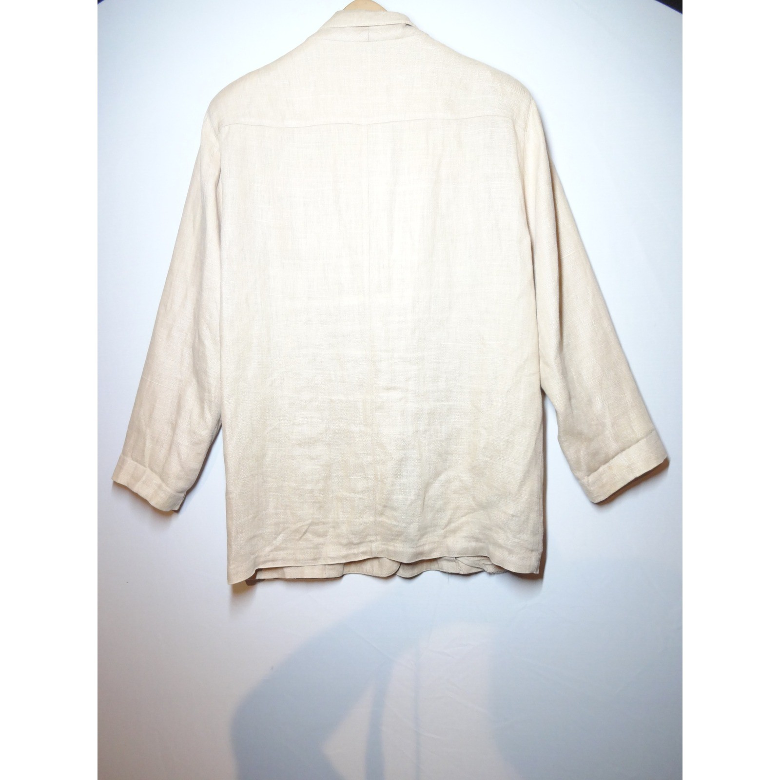 VTG Giraffe Skirt Suit Set Women 10 Beige Linen Blend 90s Professional Career