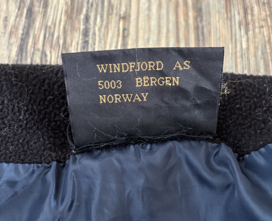 Vtg Windfjord Classic Bergen Norway Pure Wool Sweater S Full Zip Blue Red White