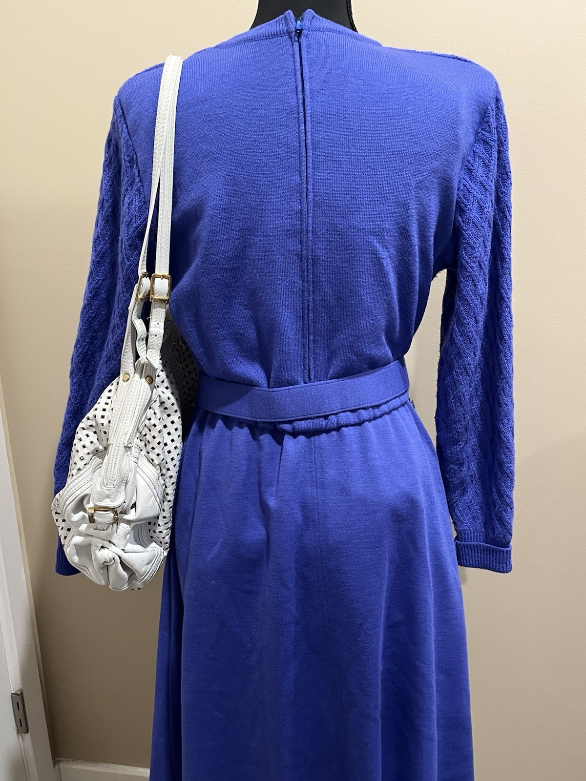 Purple #1980s Ciao Ltd wool sweater dress in excellent #vintage condition