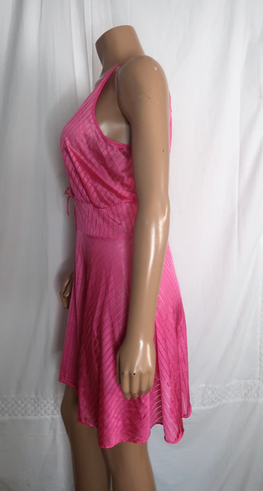 Vintage Undercover Wear Hot Pink Semi Sheer Size1X Nightgown