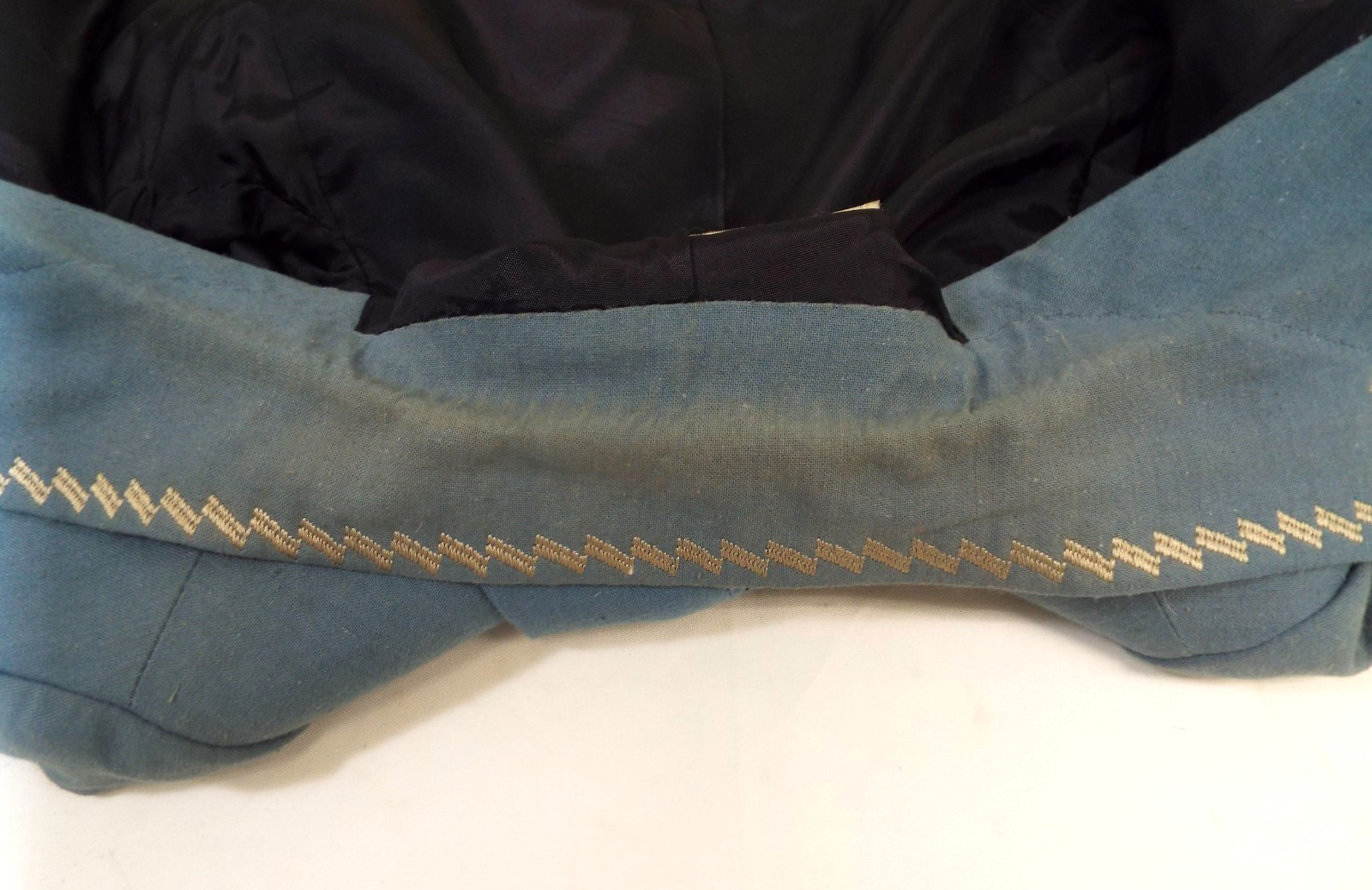 Vintage 1970s De Noyer Blue Cotton Womens Pant Suit 36 James Borynack France