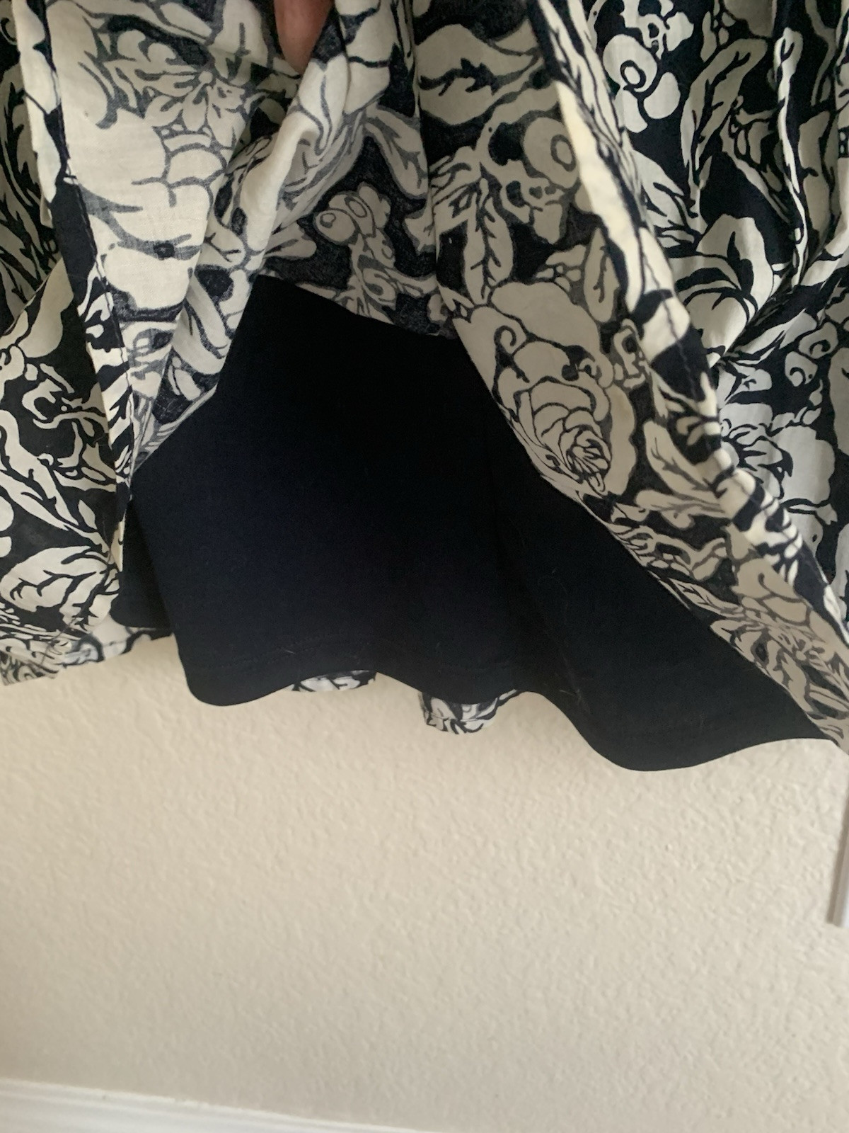 Strapless Black And Ivory Dress Y2K