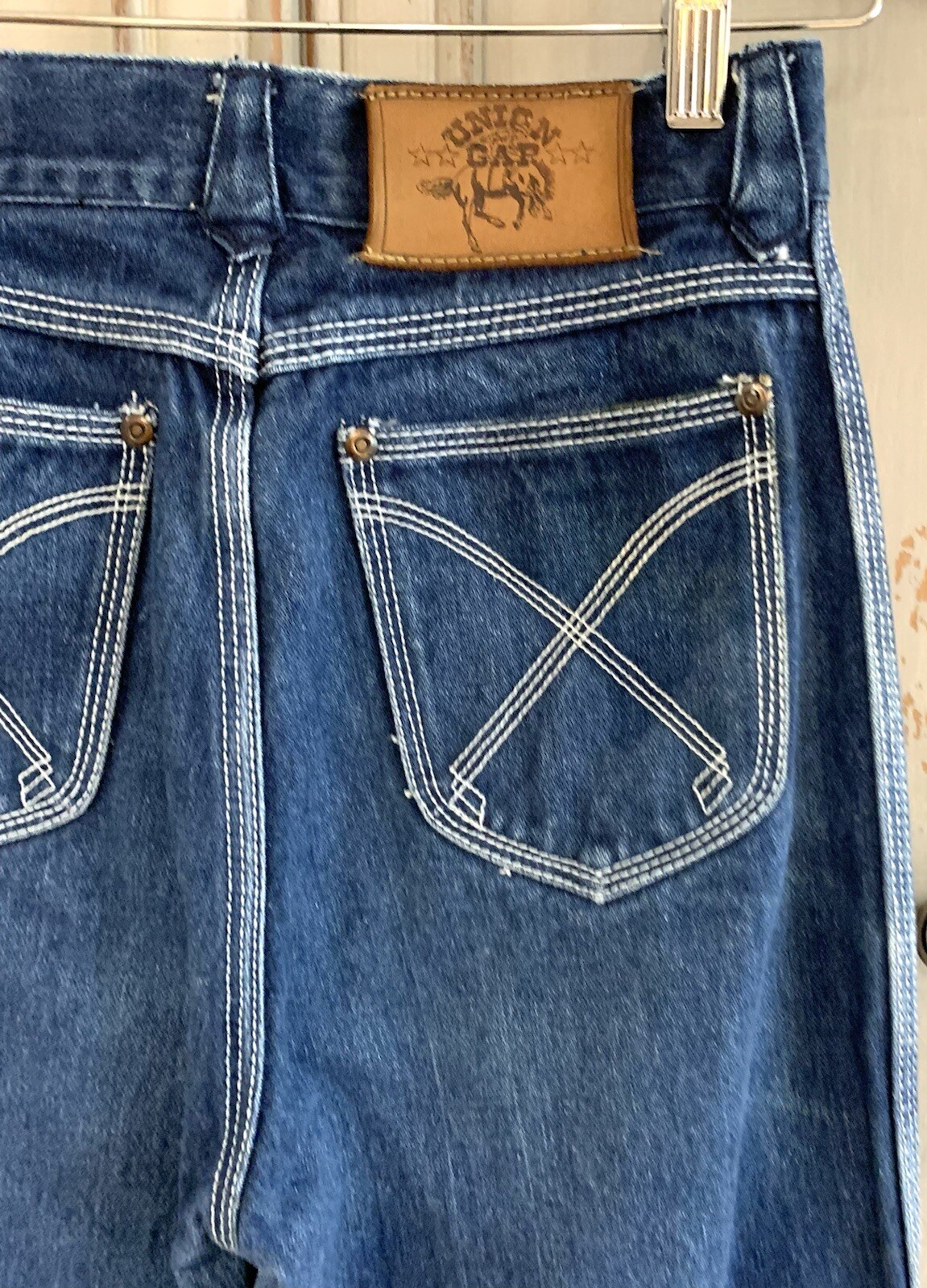 Union Gap Vtg. 70’s High Waist Wide Leg Flare Jeans Sz 25×30.5