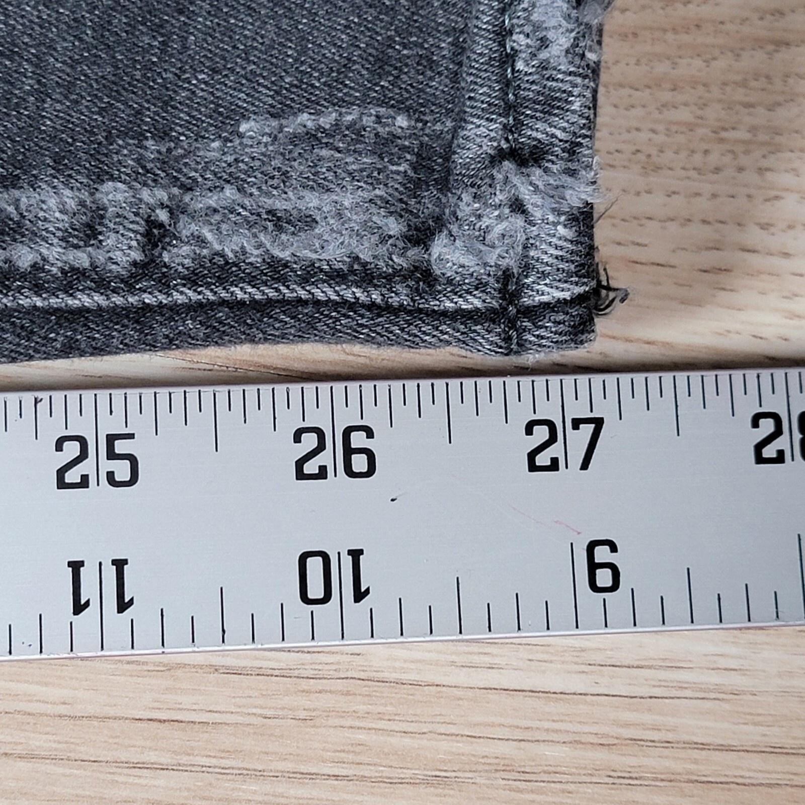 Moussy Vintage Jeans Womens 30×27 Gray Skinny Denim Distressed Whiskering Japan