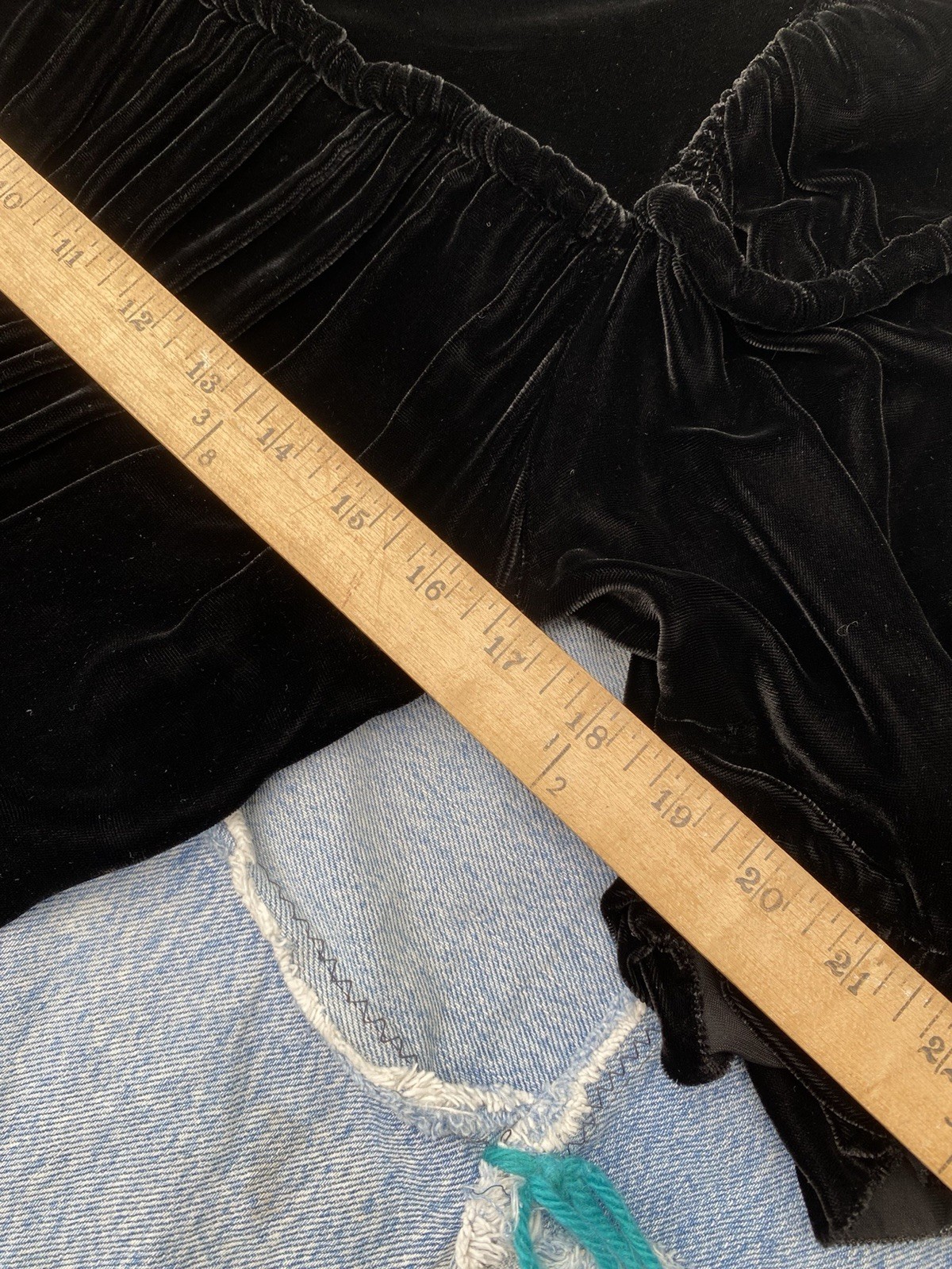 1930s Black Velvet Evening Dress Puff Sleeve Art Deco Gothic Original Zip XS