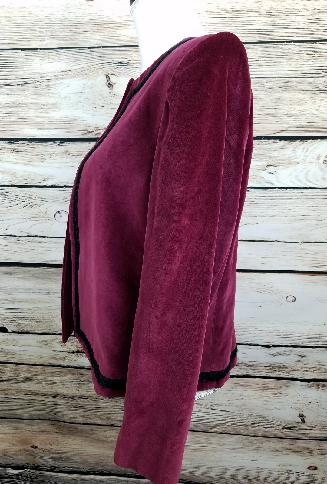 Vintage LOMBARDI INC Velvet Jacket/Blazer Lined Size 12 Made in Hartford, Ct