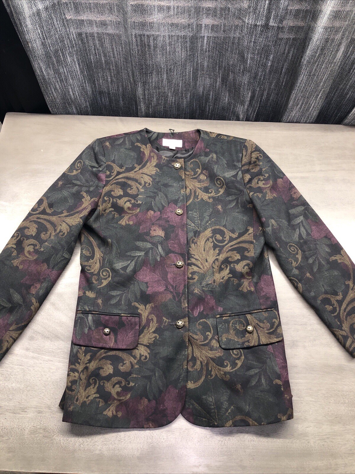 Preston & York Womens Size 12 Blazer Coat Nice Pattern