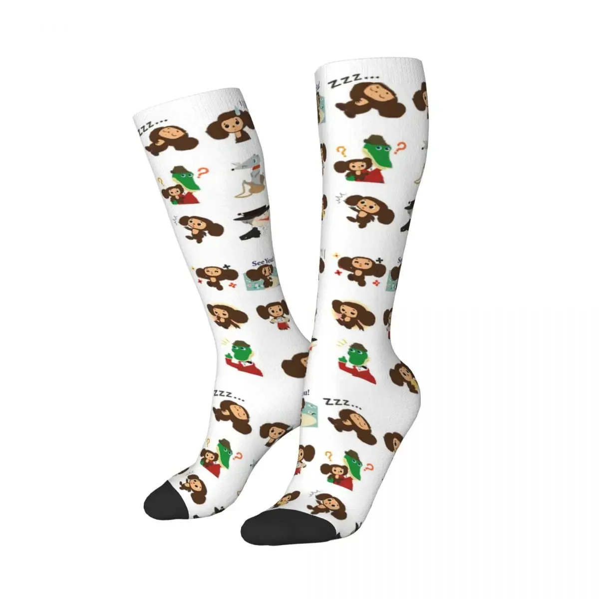 Cheburashka Socks Harajuku Sweat Absorbing Stockings All Season Long Socks