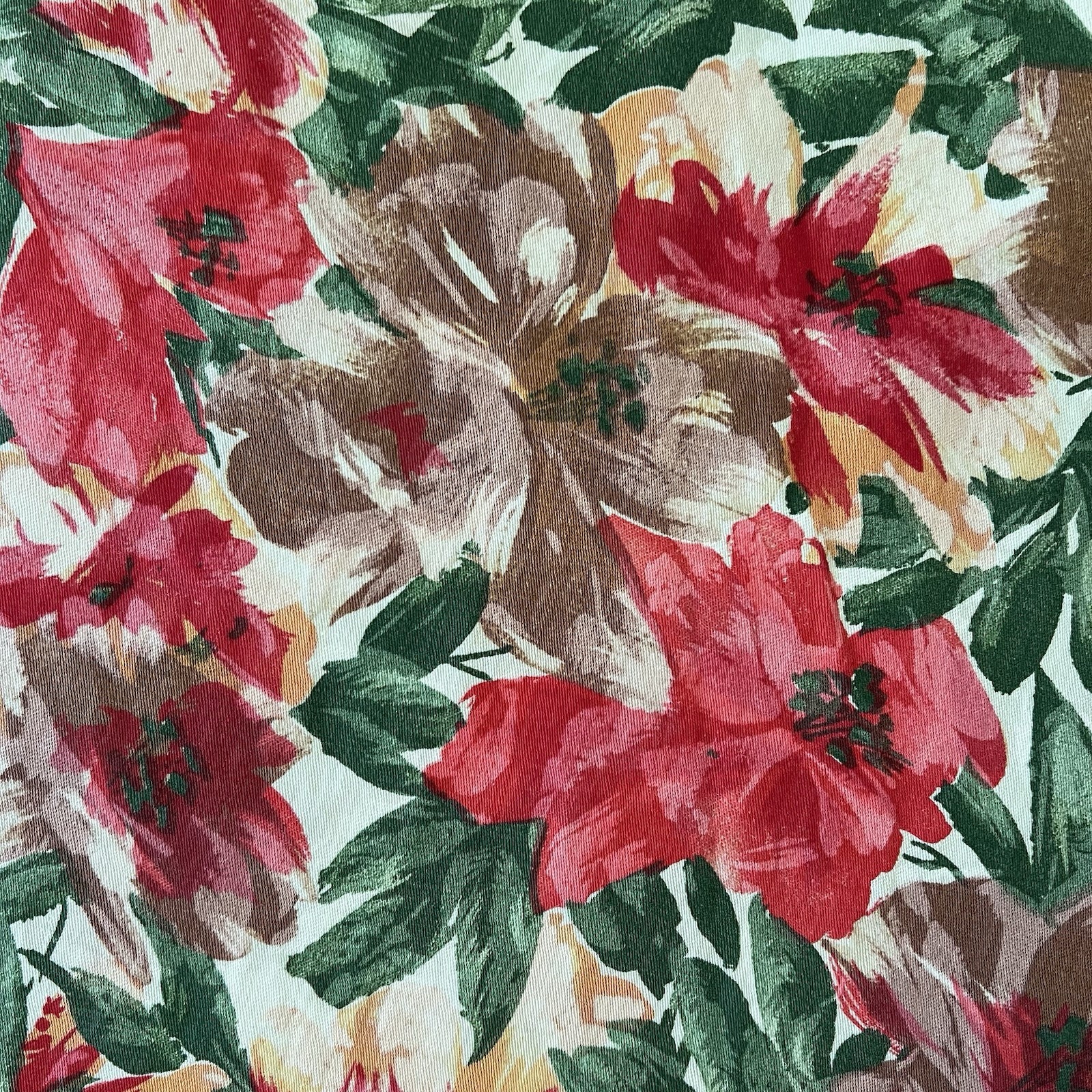 1950s Or 70s Tori Richard’s Floral Print Circle Dress 27w