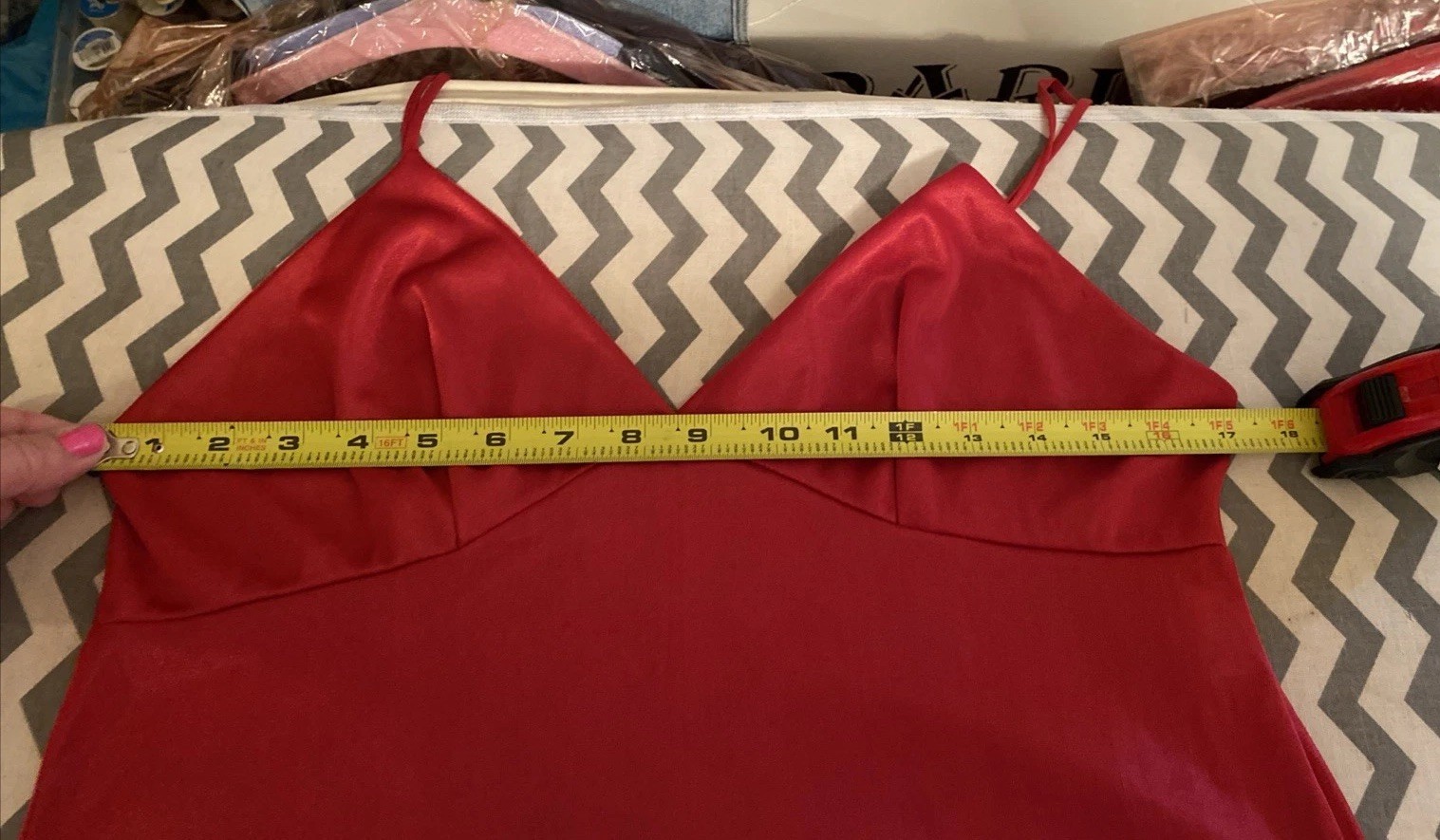 Vintage 50/60s ILGWU (USA) Mauve-Red Maxi Gown & Robe Set-M Luxurious Romantic