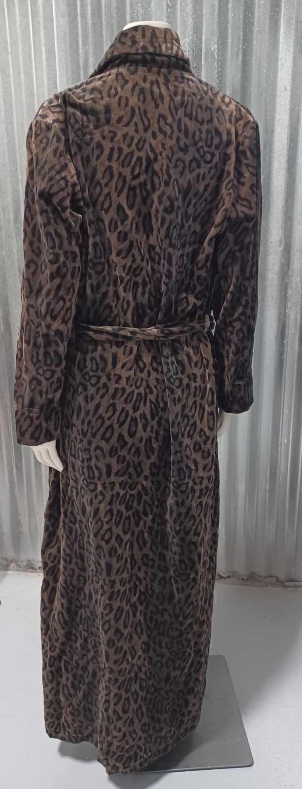 Vintage 1970s Neiman Marcus Diamond Tea Cheetah Print Housecoat/Robe w/Tags