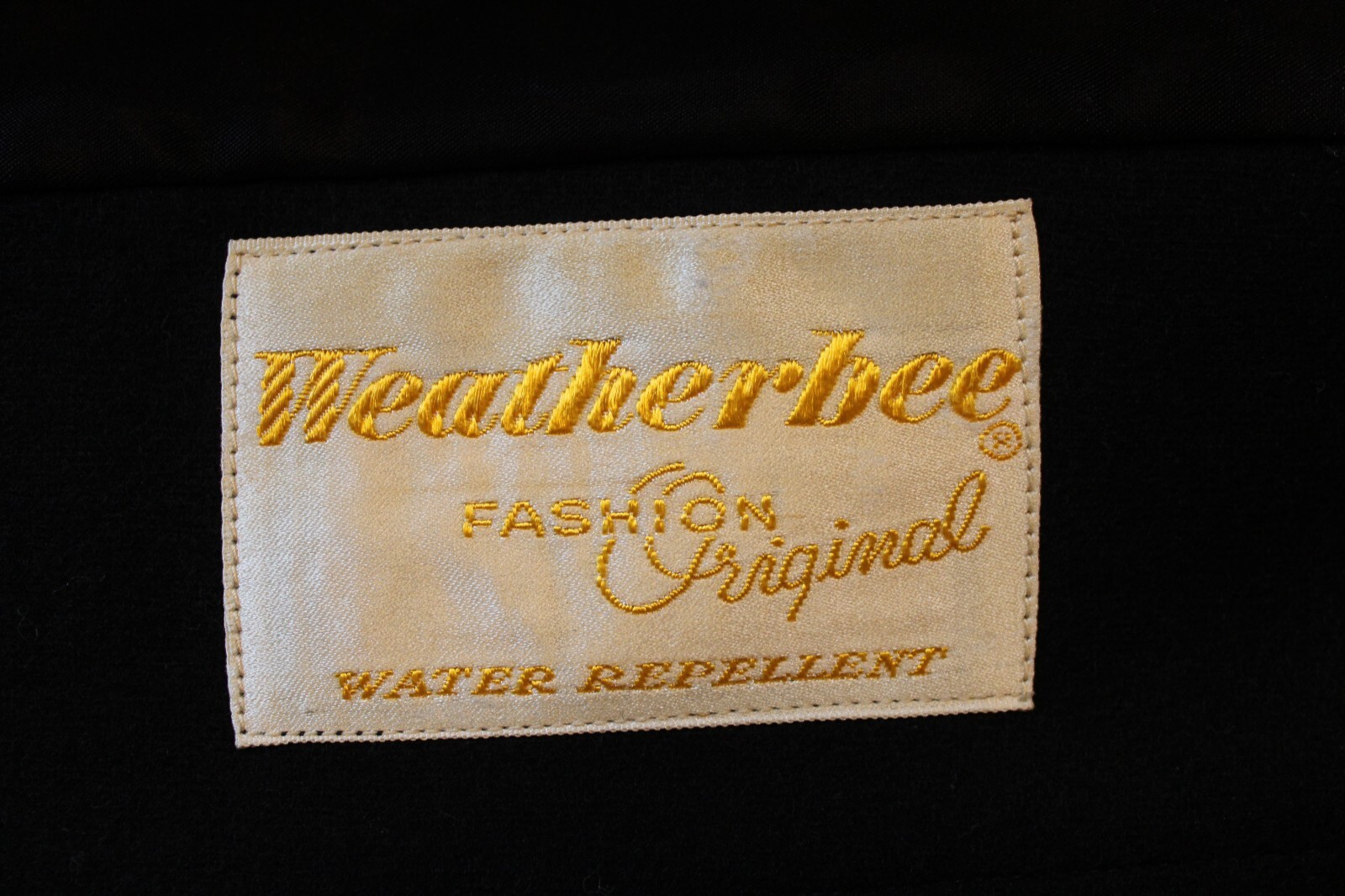 VTG 70s Weatherbee Water Resistant -US Sz 12? -Flannel Overcoat (Wool Blend?)