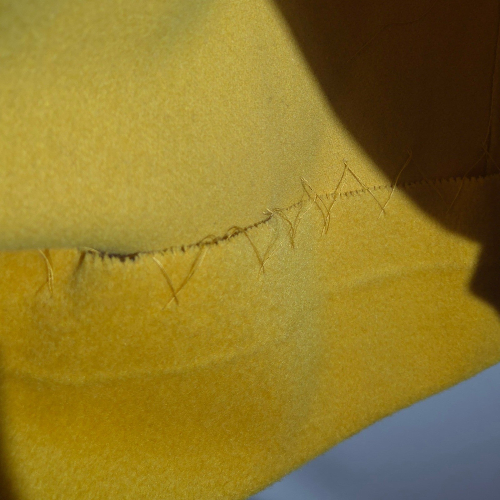 Vintage Kerrybrooke Sears Mustard Yellow Fur Collar Dble Breasted Coat 44 Chest