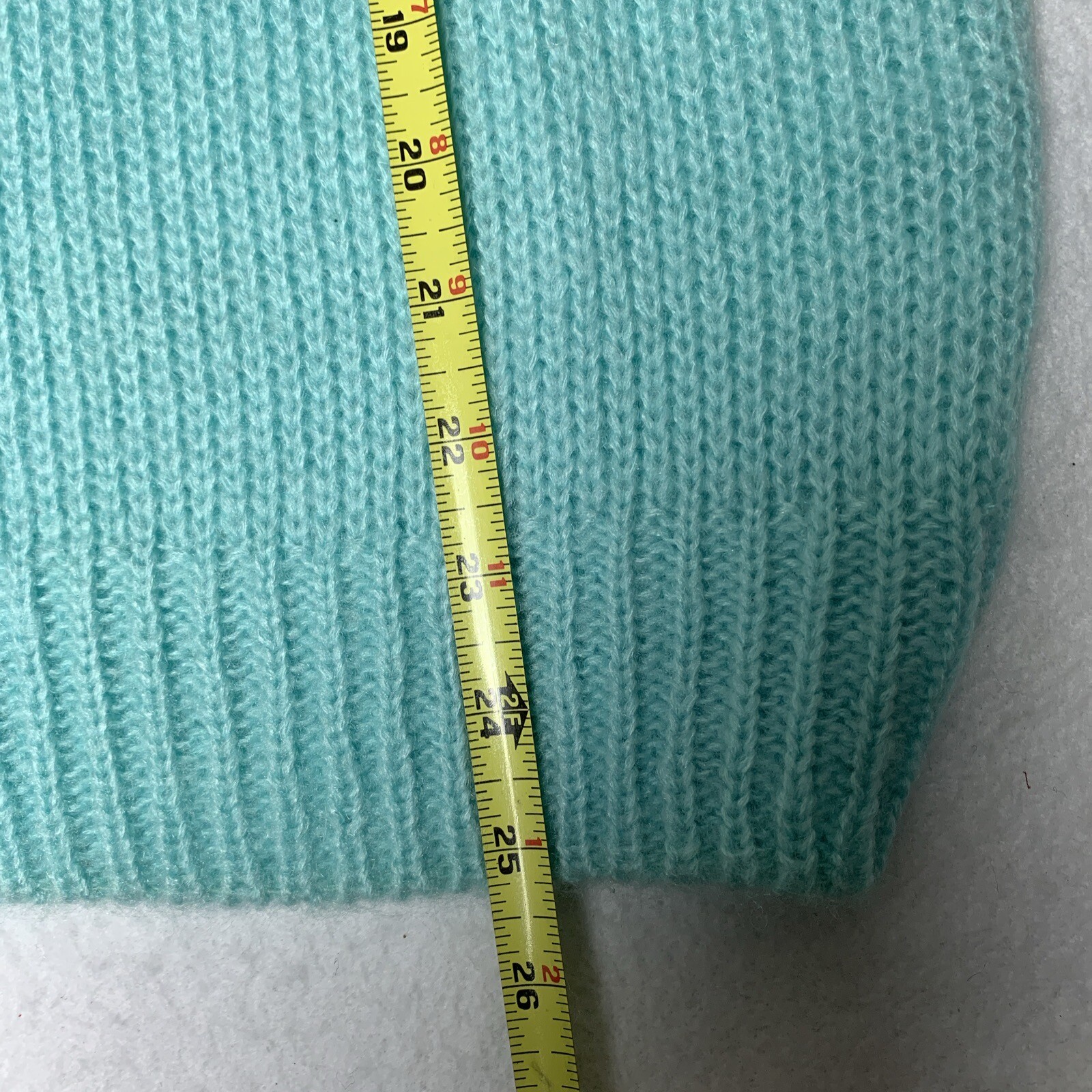 Vintage 80s sweater SMALL Acrylic Fairy Kei pastel Mint Green Kawaii Oversized