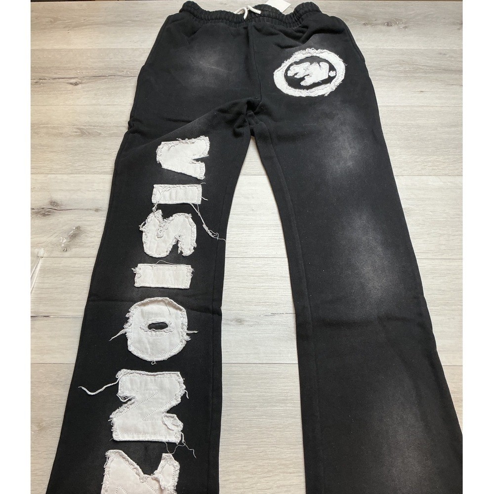 Visionz Sweats French Terry Joggers Black Size Extra Small New With Tags