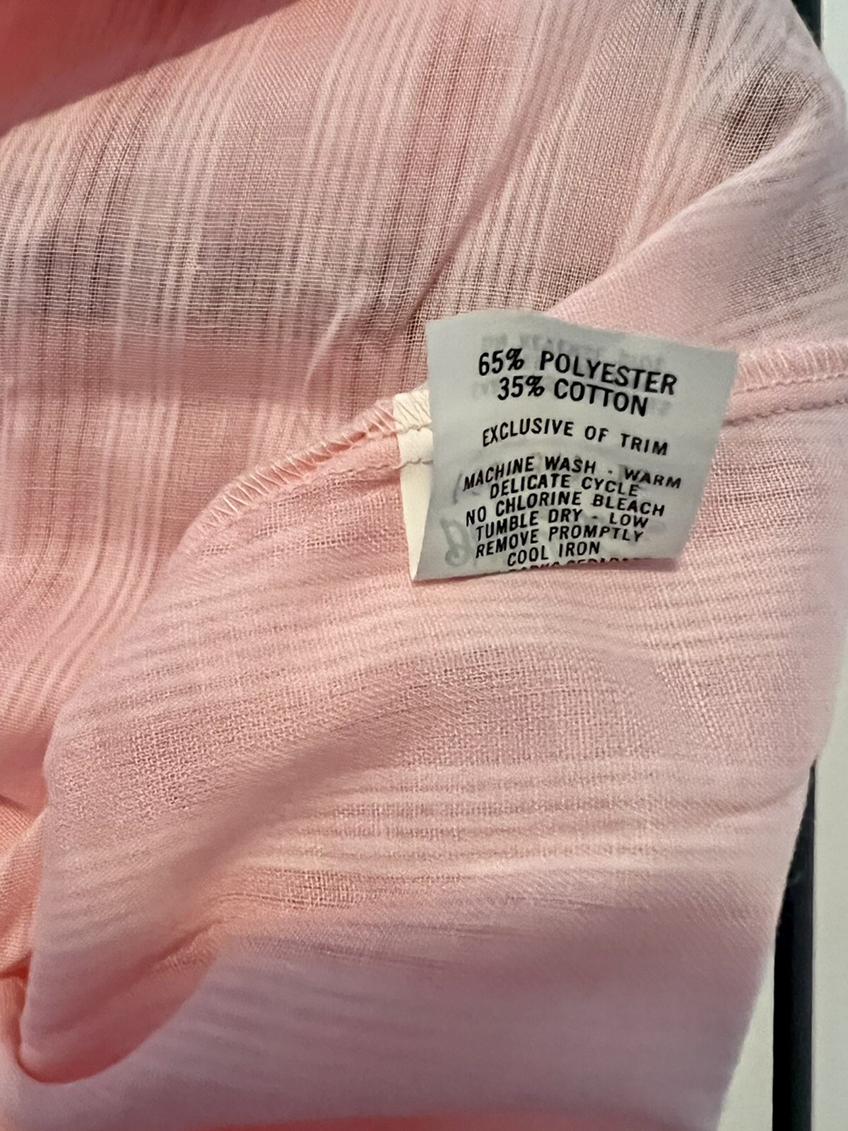Vintage Dutchmaid Nightgown Pink Striped Eyelet Collar Women’s Size 15 Med NOS