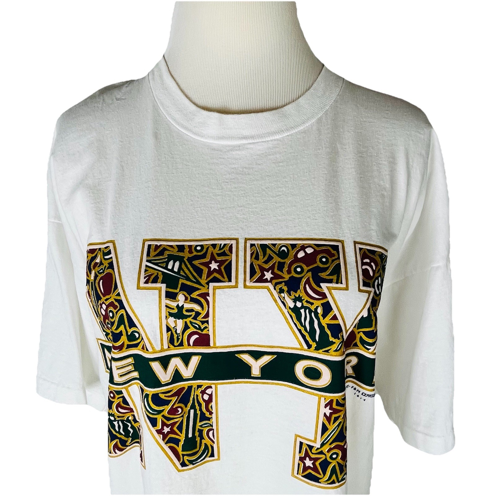Vintage 90s NYC NY New York City Sz XL Single Stitch 1995 T Shirt Graphic Tee