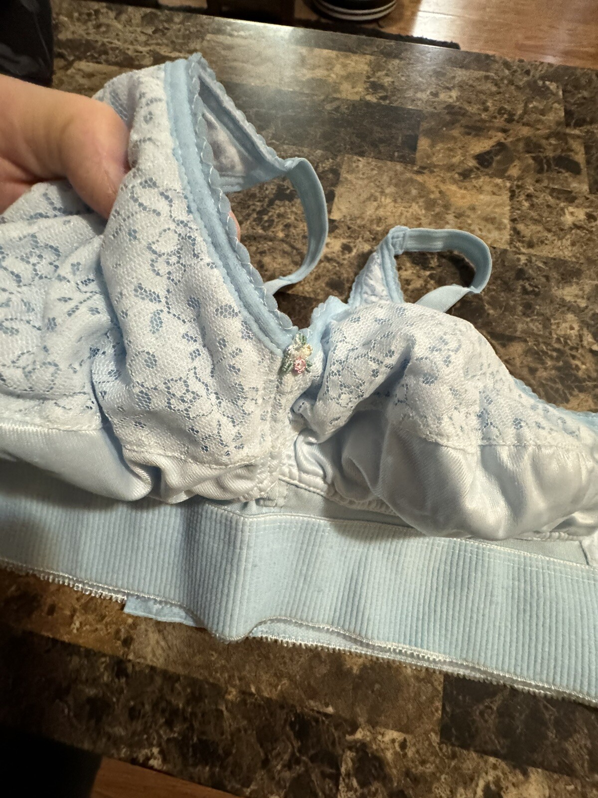 JODEE SURGICAL BALANCED FIT MASTECTOMY BRA. 44 A. BLUE