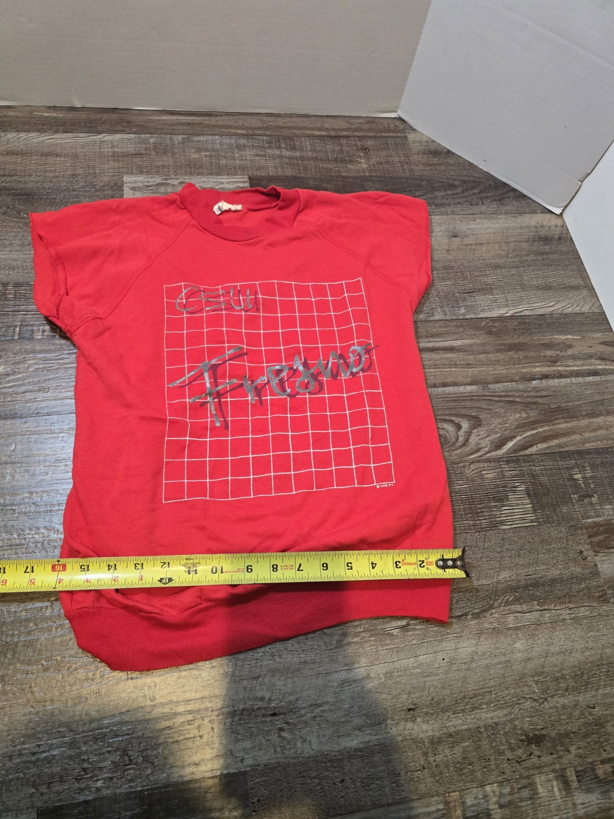 Vintage Fresno CSU Red Muscle T-shirt Medium #138