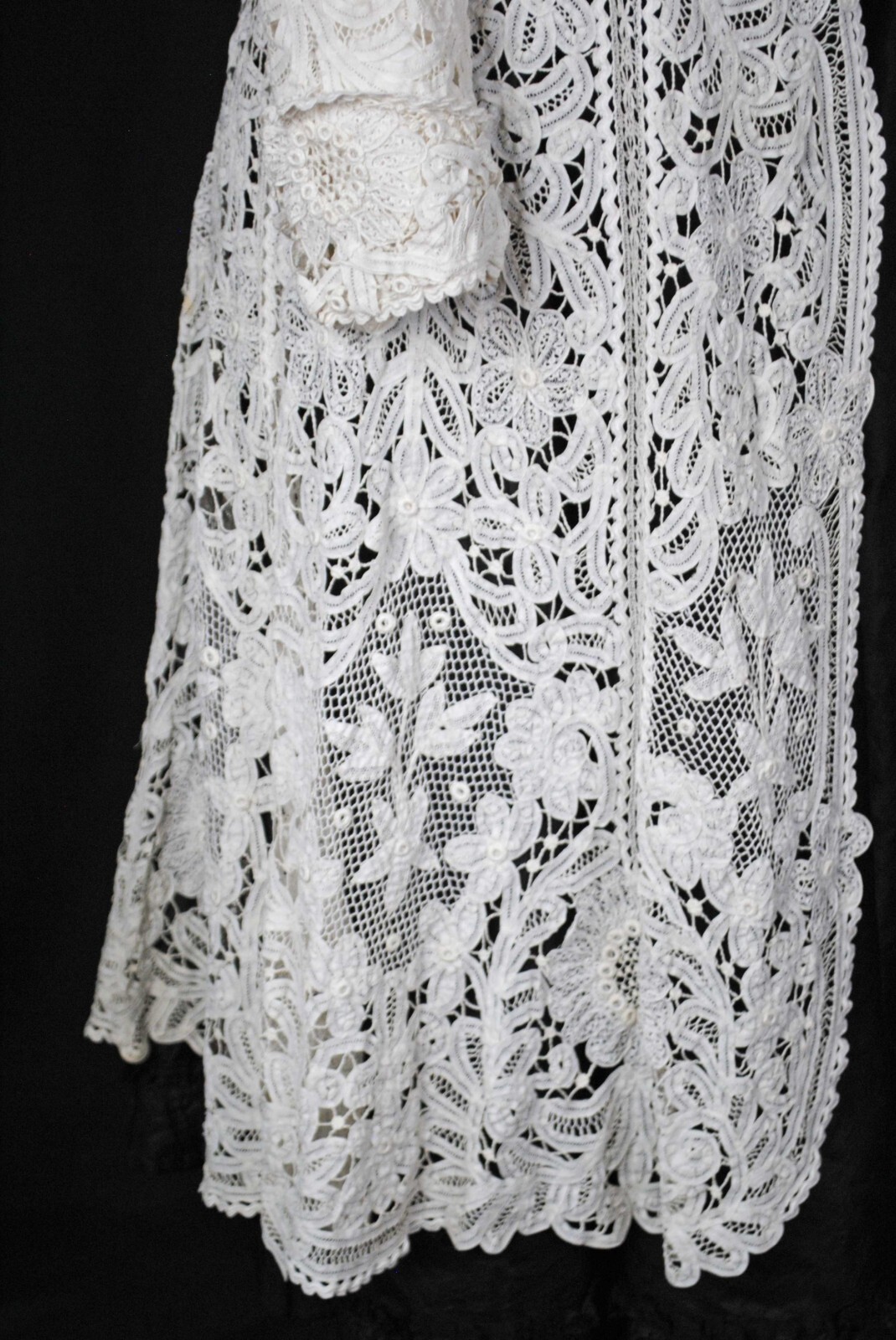 EDWARDIAN BATTENBURG TAPE LACE COAT 1908