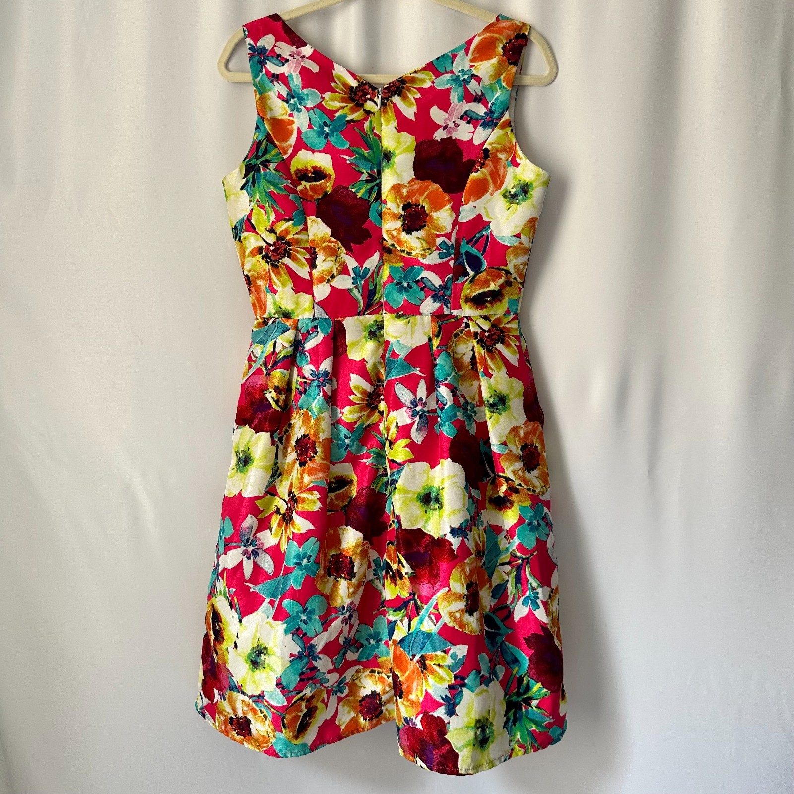 Vtg R&K ORIGINALS Women’s Dress 6 Floral Pleated Spring Feminine Twee Quirky
