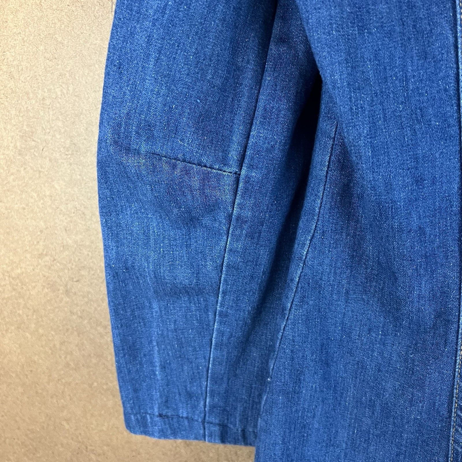 VTG 70s Lady Lee Western Denim Blazer 11/12 Made in USA