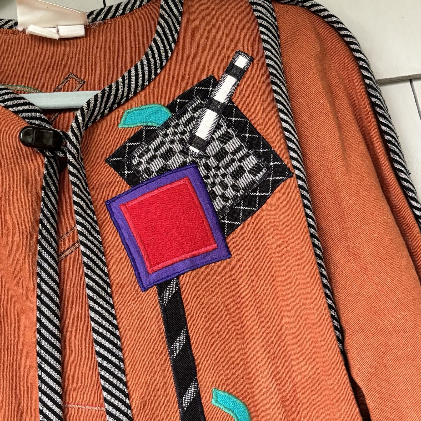 Beppa Cotton Canvas Duster Coat 80’s Wearable Art Festival Lagenlook Seattle XL