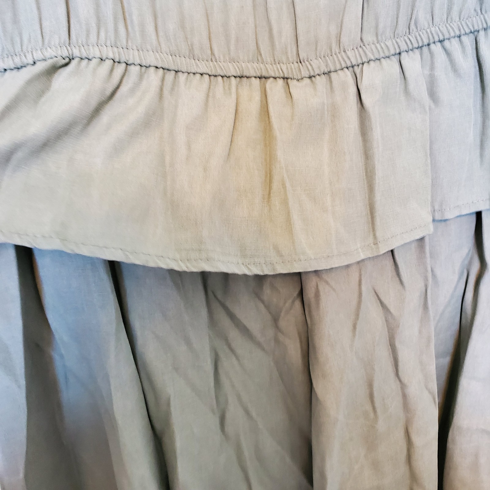 VINTAGE 80s JUST IN THYME 14 Cottagecore Mint Green White Maxi Dress Quited Vest
