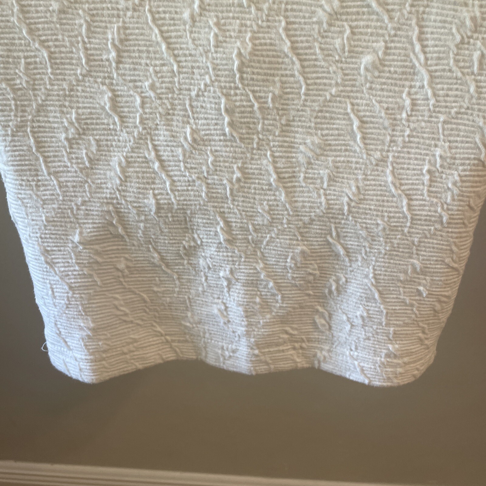 Vintage Manik In Mini Dress Spandex Jacquard Body Con White With Bows Size 2