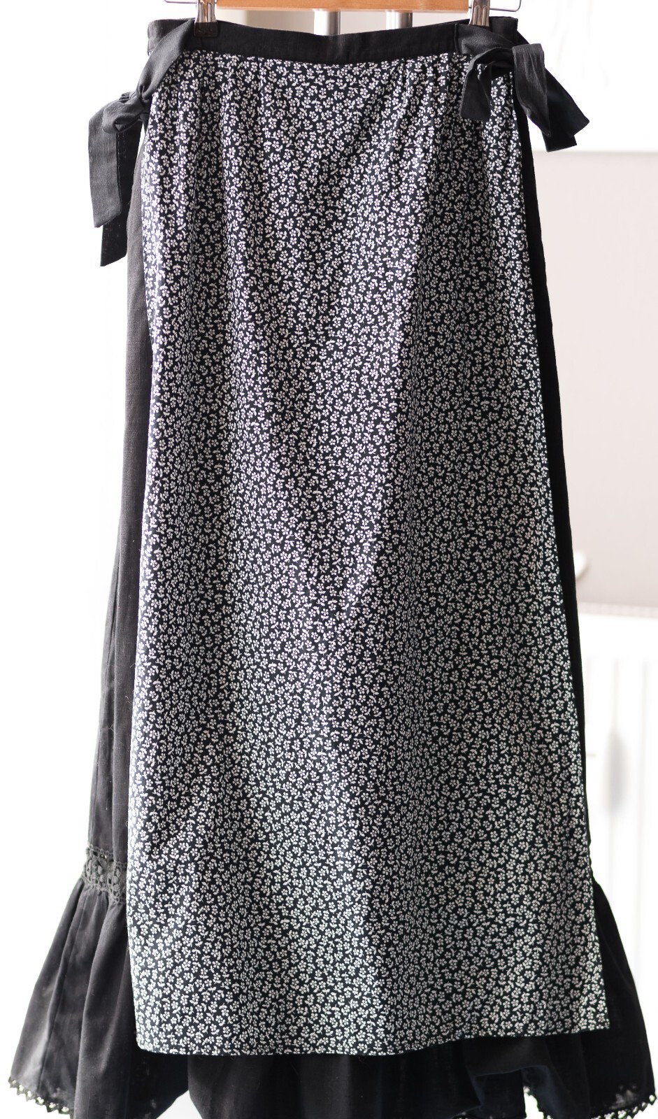 VINTAGE SKIRT LUCIE LINDEN S SIZE COTTON