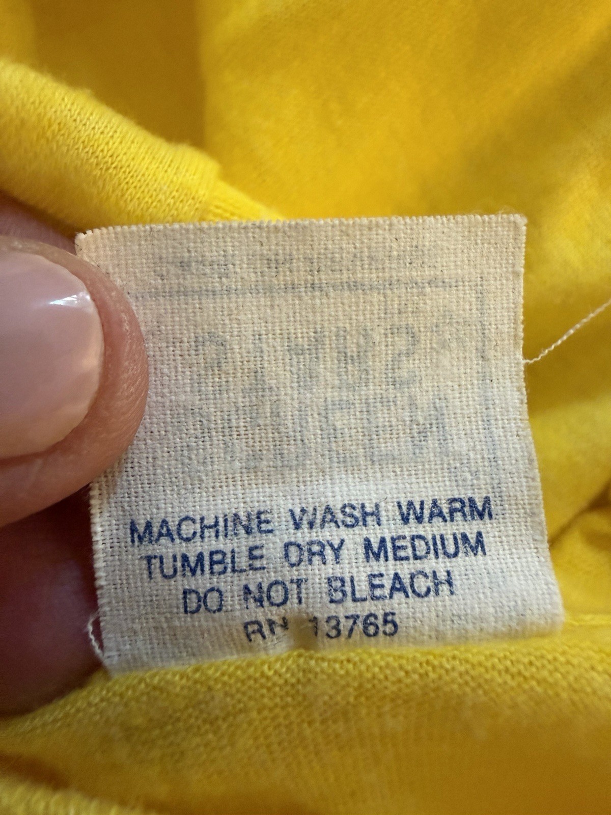 Vintage 70s Screen Stars neon yellow Squeeze Me Florida baby tee S single stitch