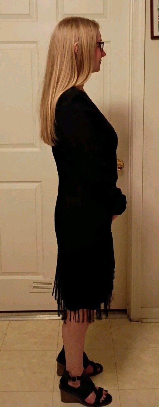 Vintage Night Magic Black Evening Dress